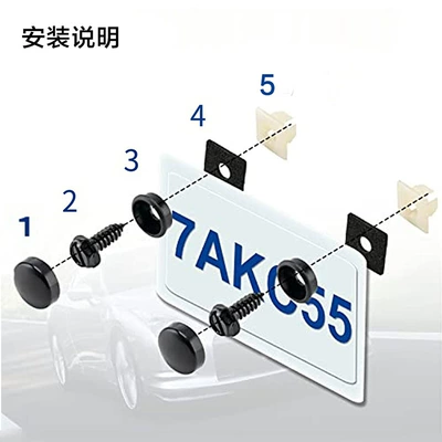 Digər kuzov və aksesuarlar steel screws US gauge license plate