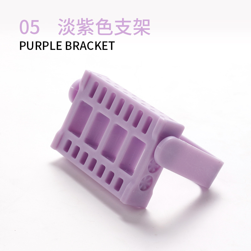 Herramientas de uñas transfronterizas soporte de exhibición de la cabeza de molienda multi-color 16-Hoyo cabeza de molienda rack caja de almacenamiento cabeza de molienda Jack soporte de mesa