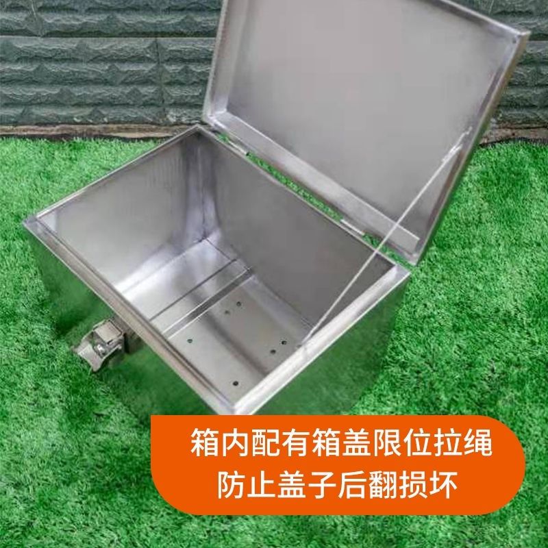 Motorcycle Stainless Steel Trunk Universal Thickened Electric Vehicle Scooter Large Tail Box Waterproof Takeaway Tool Box