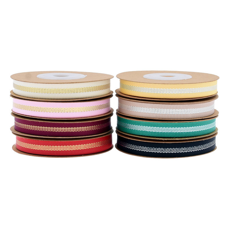 Nuevos productos transfronterizos teñidos de oro, plata, cebolla ribbon, empaque de regalos de horneado, decoración para el hogar, cinta de 10 yardas