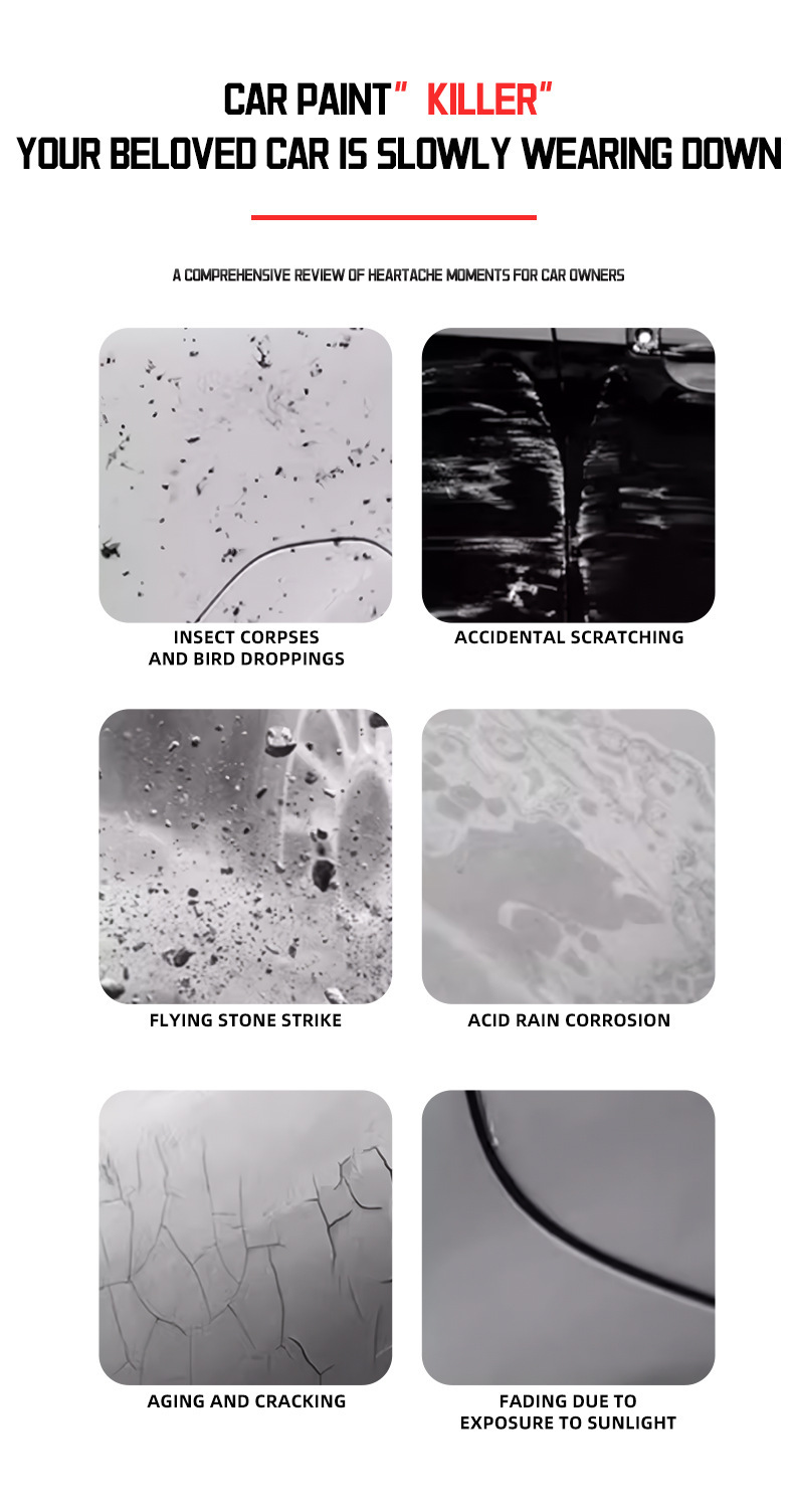 Special TPU Bright Black Car Cybertruck Protective Film for Tesla Cyber Off-Road Station Wagon