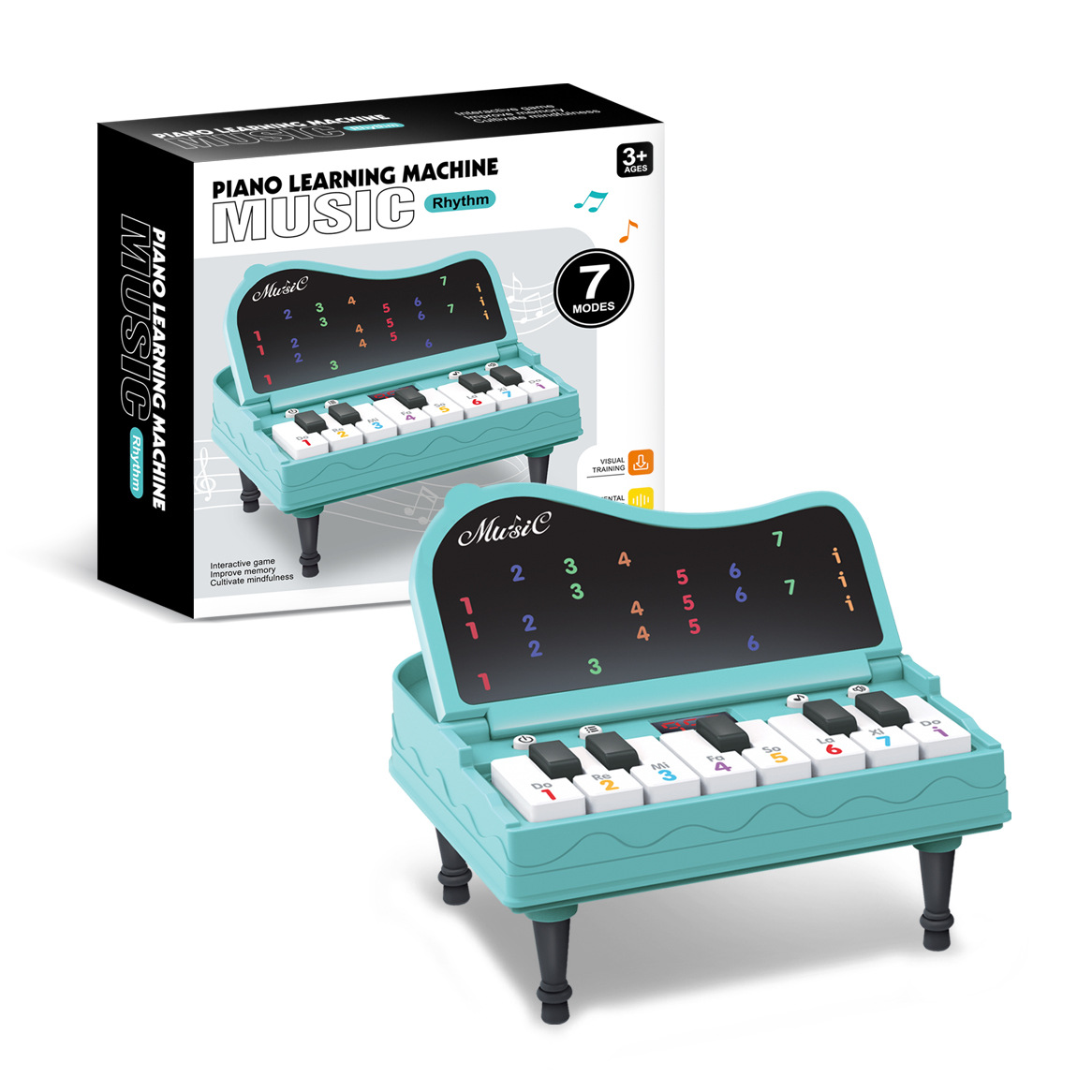 Mini piano transfronterizo juguetes infantiles simulación de piano de escritorio juguetes tocando piano electrónico juguetes bolsos colgantes