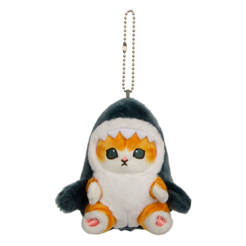 Genuine mofusand cat sandy shark cat plush doll pendant Japanese cute cartoon bag pendant doll
