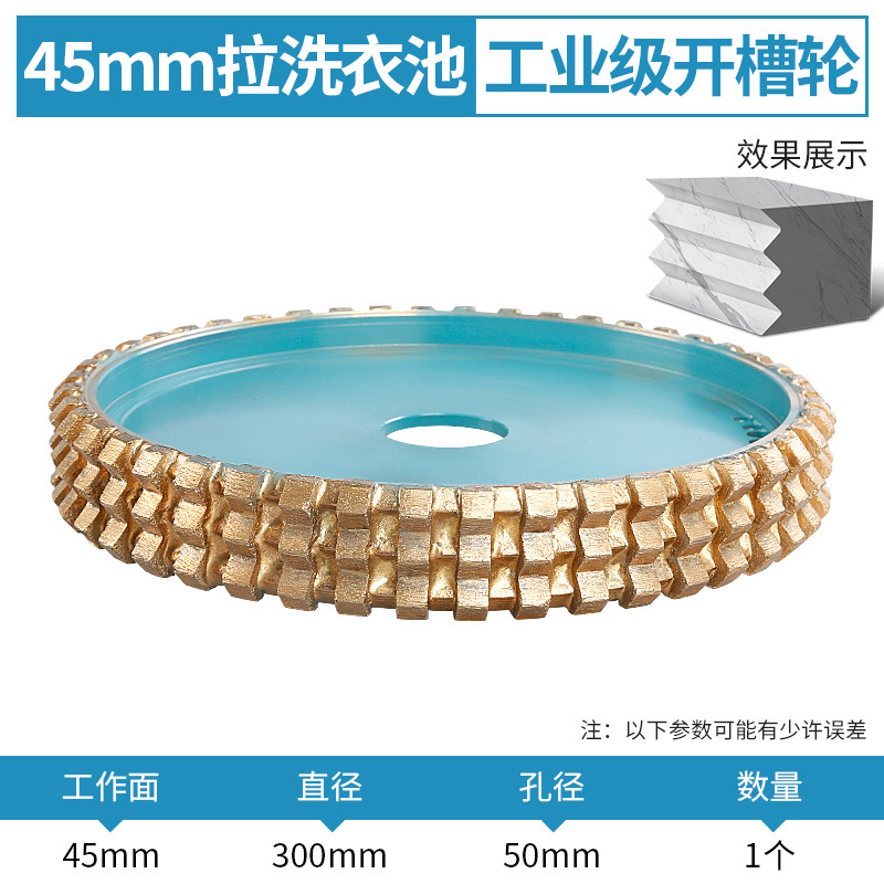 Diamante sinterizado muela piedra granito tirar lavandería piscina ranurada V-diámetro DE LA RUEDA 300 agujero 50 herramienta abrasiva Gong cabeza