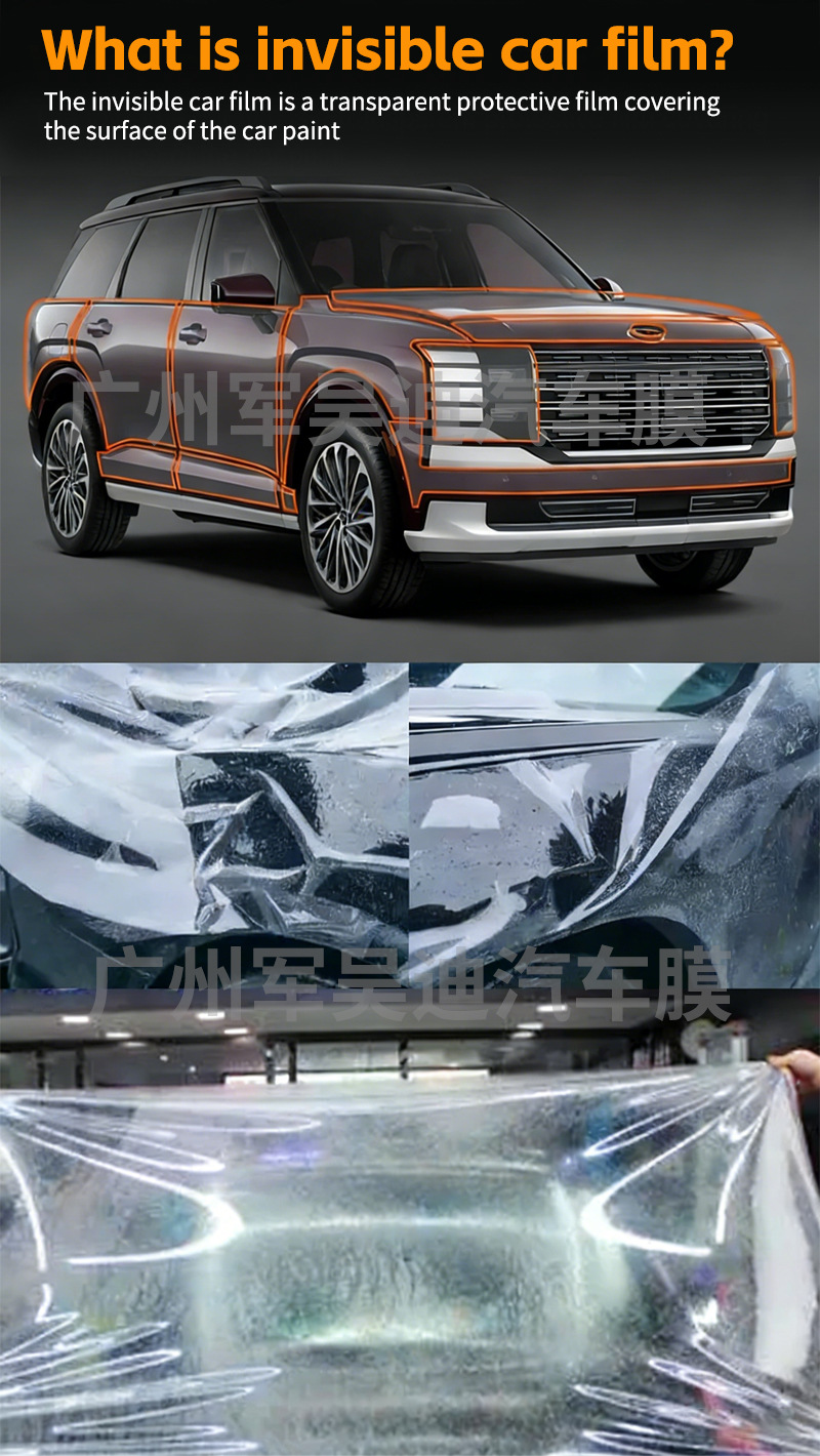 Tpu Ppf Pre-Cut Car Paint Protection Film Suitable for the 2026 Hyundai Palisade, Exclusively for Cross-Border Supply