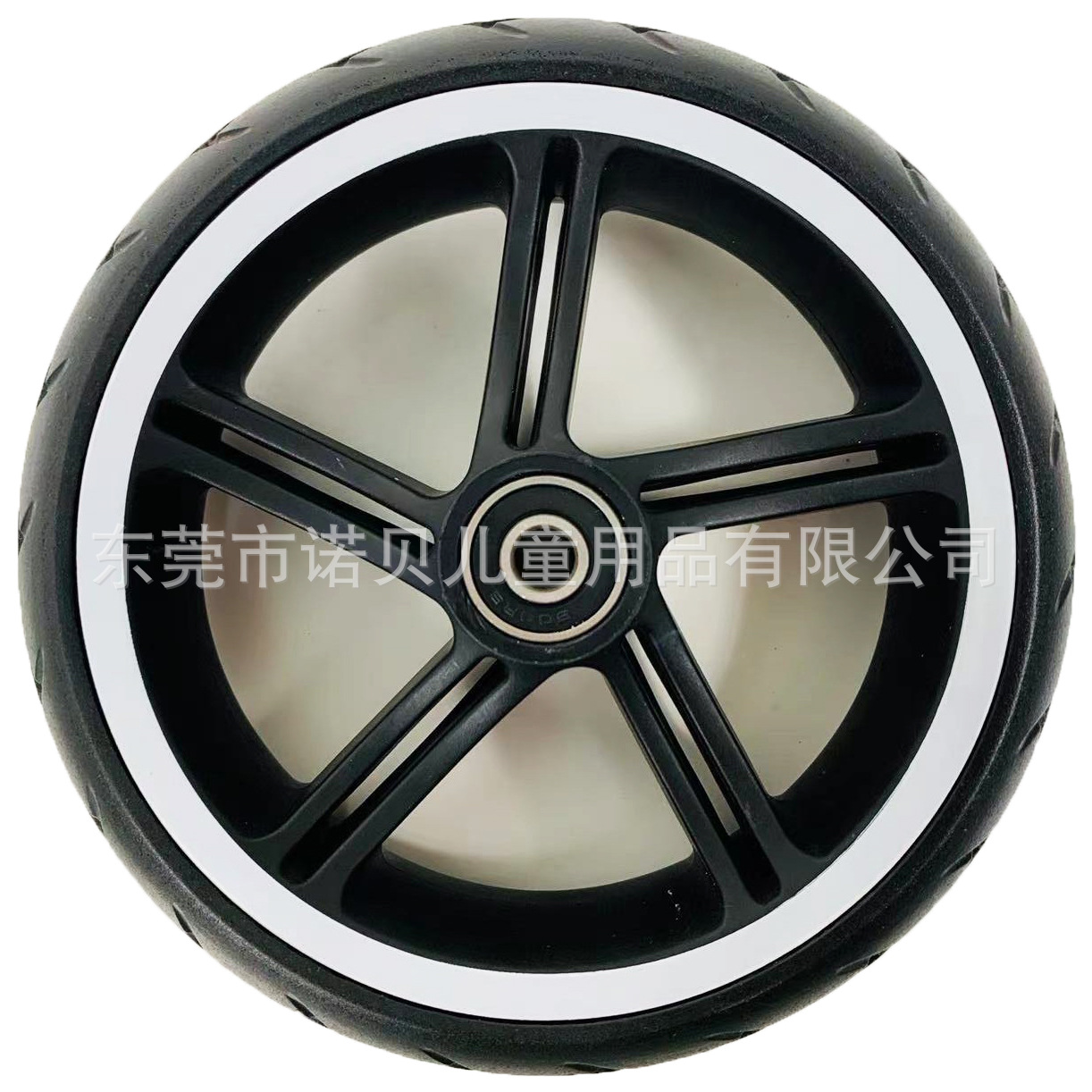 6寸婴儿推车轮前轮万向轮PU发泡轮PP轮毂带轴承