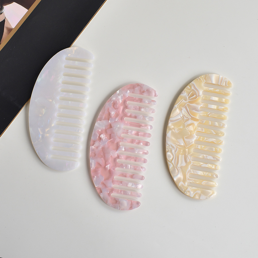 30g Weight Hair Comb Makeup Tools Types 1 Piece Quantity Acetic acid sheets Material Solid Color Pattern Simple Style Style Simple Style Solid Color Acetic Acid Sheets Hair Comb 16