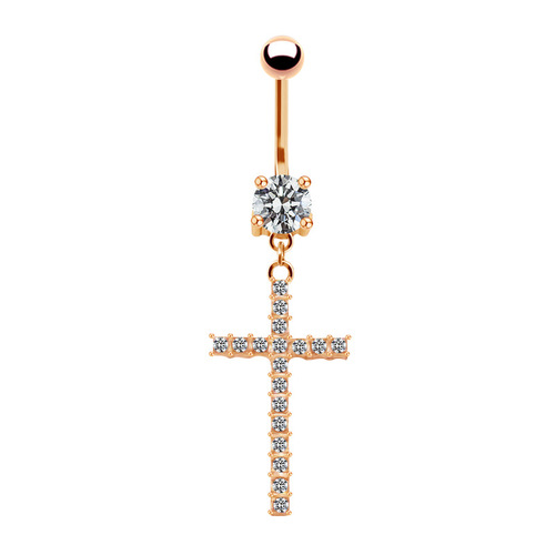 Gaby European and American cross-border cross navel ring navel ornaments navel nail pendant navel ring body piercing jewelry