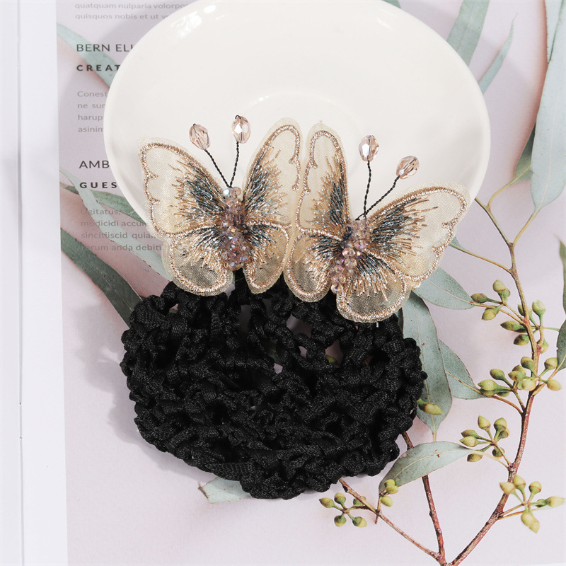 2023 nueva moda pelo roto artefacto pelo neto horquilla Cola de Caballo clip elegante retro francés mariposa horizontal Chuck clip superior