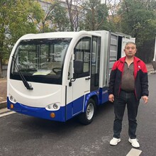 无锡江阴4座全封闭电动送餐车报价，工厂区间电瓶保温餐车售价