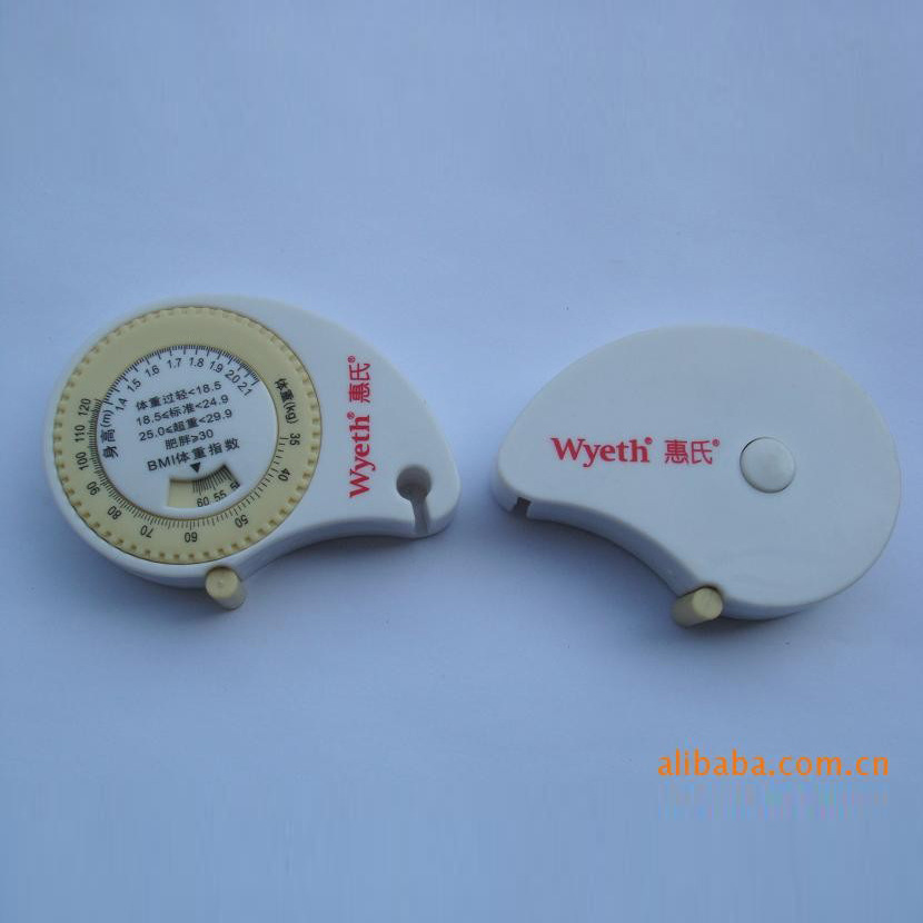厂家直供BMI多功能卷尺自动伸缩bmi礼品卷尺测量胃形卷尺