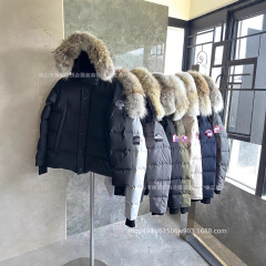 跨境Wyndham 29款大鹅羽绒服狼毛加厚男女士中长款派克大衣3808MA
