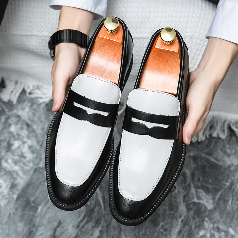 Zapatos de cuero de hombre de gran tamaño, estilo británico coreano, zapatos de cuero casuales, zapatos de boda retro europeos y estadounidenses. image 7