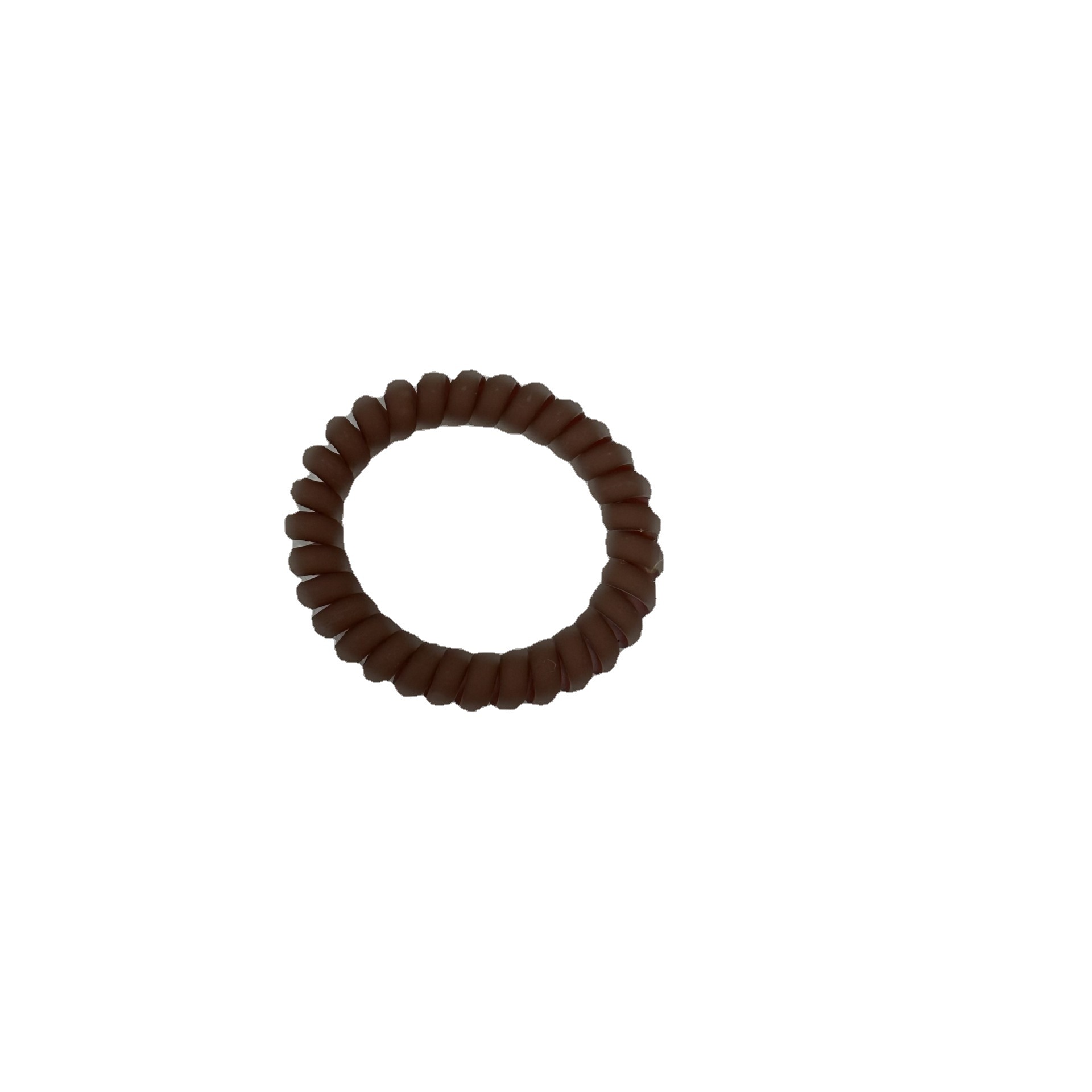Simple Jelly Color Hair Rope Frosted Telephone Line Hair Ring High Elastic and Durable Rubber Tendon Women's Hair Rope Headwear_voghion.com