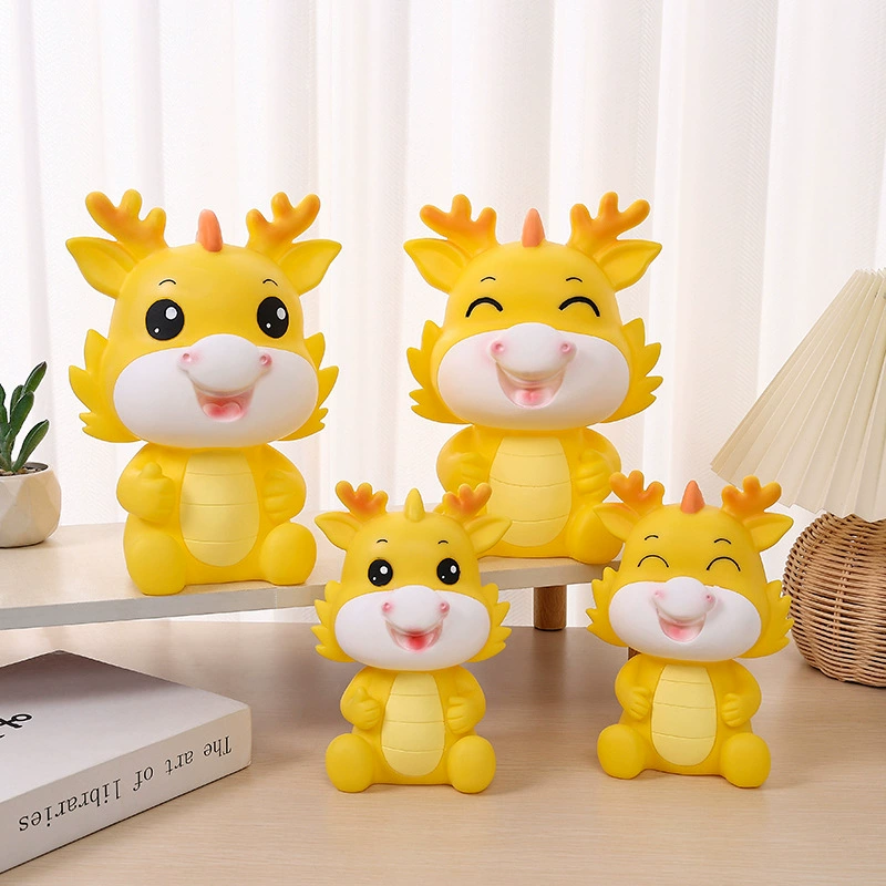 Cartoon big piggy bank, fall protection, Birthday gift
