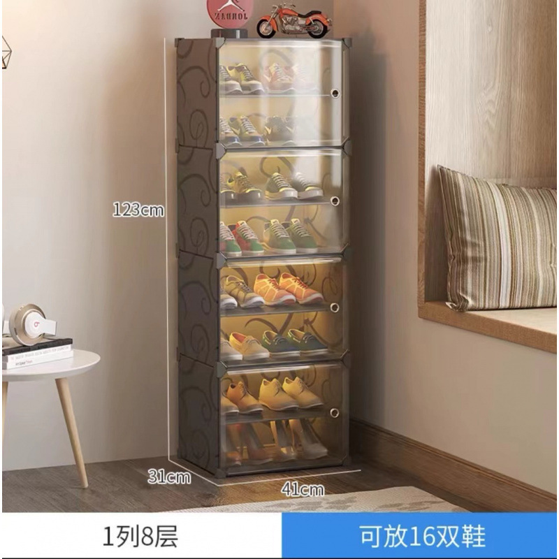 靴箱を折って引っ張ると、40足の靴棚寮の入り口で壁の靴に寄りかかって丈夫で長持ちする多層の棚を使う|undefined