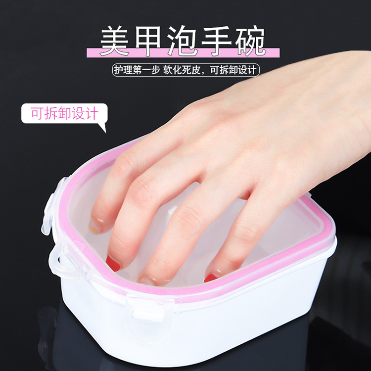 Double-layer Bubble Hand Bowl Nail Tool Manicure Cleaning Nail Softening Exfoliating Corneous Internet Celebrity Thickened Wash Basin