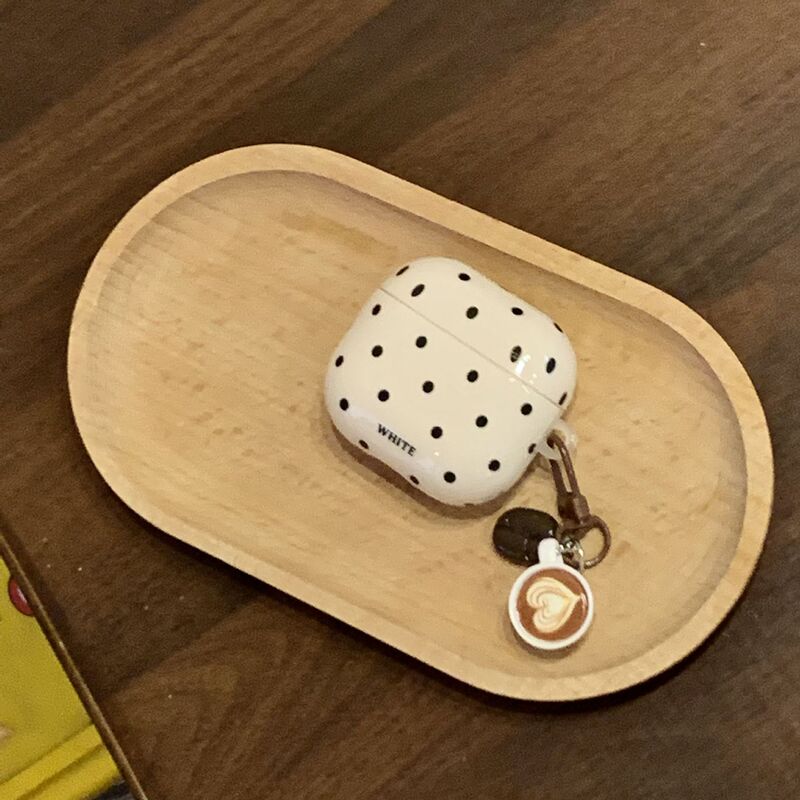Simple Polka Dot Design Suitable for Apple Airpodspro3 Bluetooth Earphones 3 Protective Cover Soft Earphone Case 4Th Generation Pro2 Generation 3