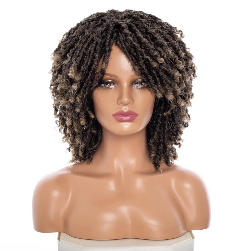 African Fashion Spiral Dreadlock Wig Hollow Curly Ponytail Curly Hair Women's Wig Low-Temperature Synthetic Fiber Wig African Fashion Spiral Dreadlock Wig Hollow Curly Ponytail Curly Hair Women's Wig Low-Temperature Synthetic Fiber Wig