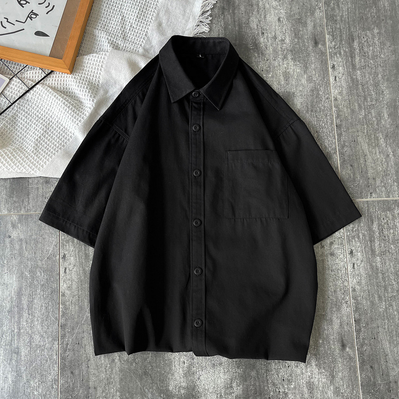 日系city boy長袖シャツ男春アメリカレトロ工装コート港風ファッションカジュアル服|undefined