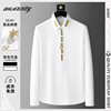 Spring new pattern man shirt Versatile leisure time Stand collar Embroidery shirt Self cultivation DP man shirt Manufactor Direct selling