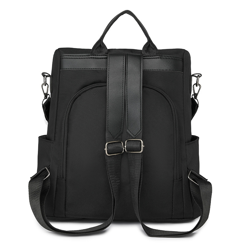 Mochila antirrobo para mujer 2024 nuevo estilo casual de color sólido para mujer mochila simple y versátil de gran capacidad y mochila ligera de moda