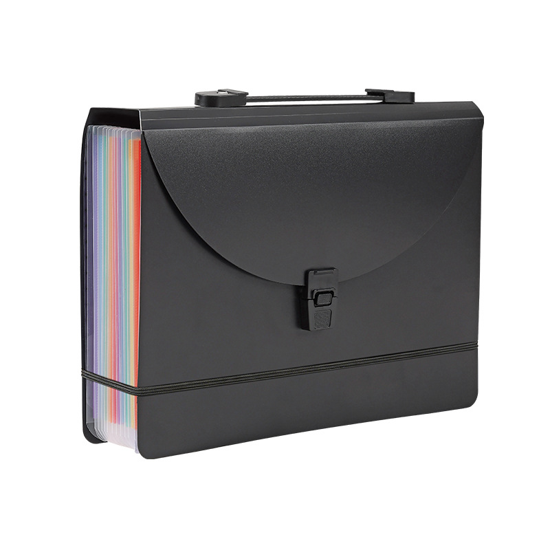 Nuevo portátil transfronterizo 13 / 25 bolsas de órgano arcoíris PP carpeta impermeable paquete de materiales de oficina para estudiantes image 6