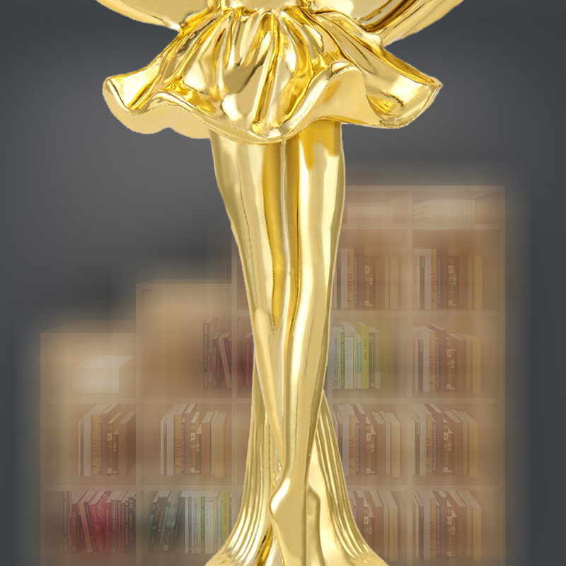 Trofeo de baile de vela Ángel hombre dorado medalla Oscar escuela al por mayor institución de entrenamiento baile medalla de competencia