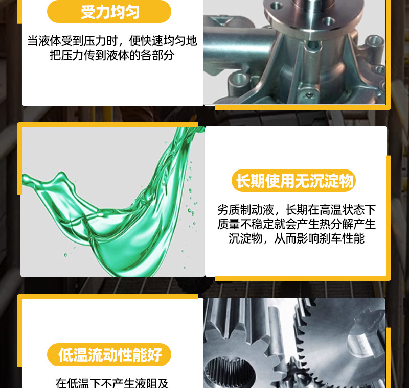 Suitable for 7 Other 9 Original Genuine Dot4 Synthetic 4L Brake Fluid Loader Forklift Special Brake Oil