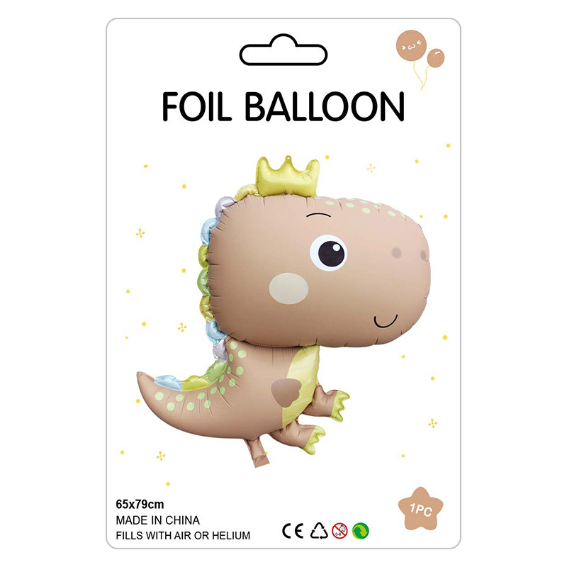 既製品個別包装アルミフィルム風船動物ジャングル動物パーティー漫画風船卸売|undefined