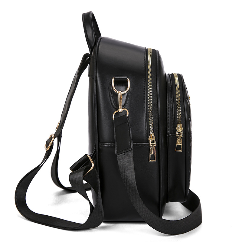 Bolsos para mujer 2023 nueva mochila de cuero suave casual para mujer, mochila pequeña multifuncional de viaje simple y ligera de moda