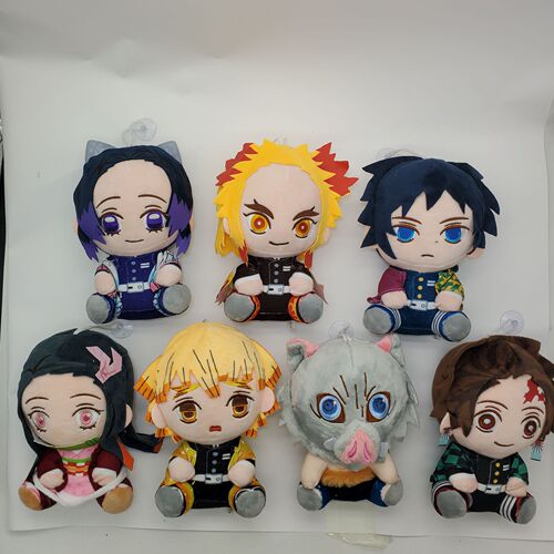 Demon Slayer Plush Toy Q Version Doll Doll You Can Choose The Same Style As Anime Periphery Direct Supply