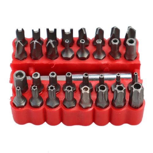 Ratchet 33pc piece set, bit set, special-shaped screwdriver bit, electric screwdriver accessories set