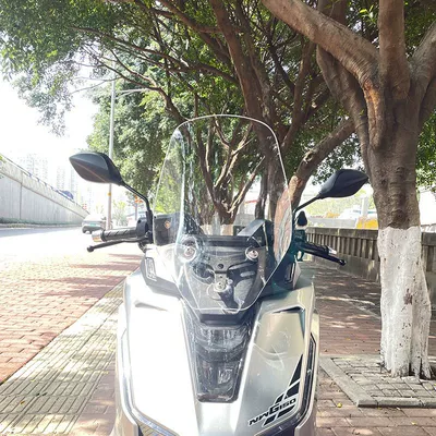 Suitable for Wuyang Honda Nwg150 Special Front Windshield Modification and Heightening Windshield Accessories (Motorcycle front windshield) - transparent-color-40-thick-50cm-high-nwg150-only