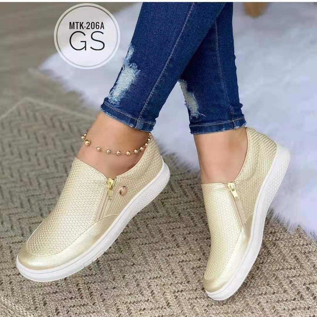 Scarpe da running donna con cerniera sneakers sportive moda_voghion.com