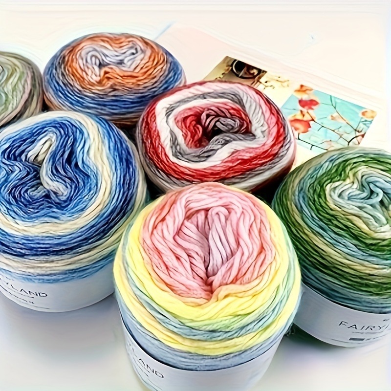 J 98062 Gradient Milk Cotton Yarn 渐变毛线 欧美风向跨境亚马