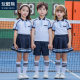 Children's Summer Short-sleeved Suit Men's and Women's Children's Clothing British Academy Style T-shirt Primary and Secondary School Students' School Uniform Kindergarten Garden Uniform 7