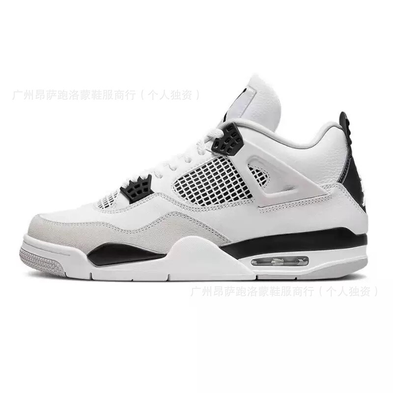 Putian Shoes Pure Original Aj4 Hot Lava Electric Mother Yellow White Black Cat Classic Joe 4 Mid-Top Men's and Women's Sports Basketball Shoes