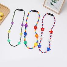 跨境led发光项链狂欢节闪光珠链儿童节日服饰装扮配件配饰饰品