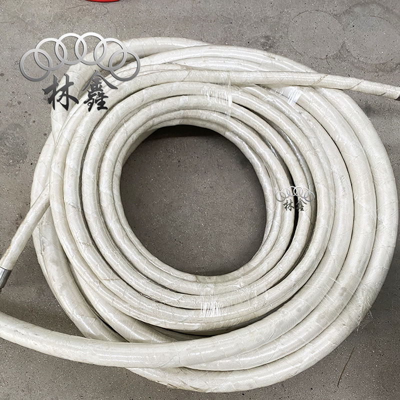 外包石棉布胶管 EPDM电炉绝缘胶管 中频炉石棉保护套胶管