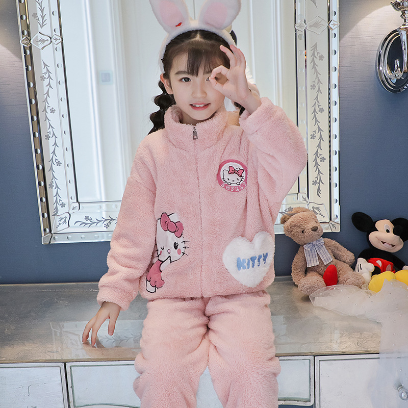 Children's winter velvet pijama for boys