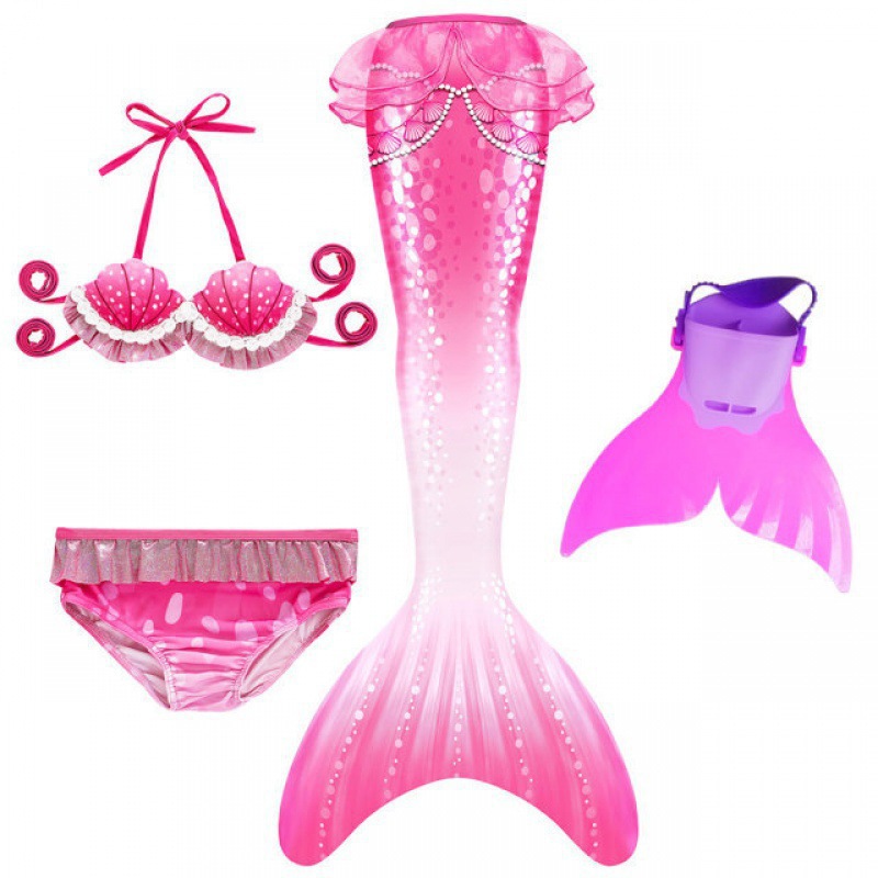 그라데이션 핑크 3종세트 + 오리발