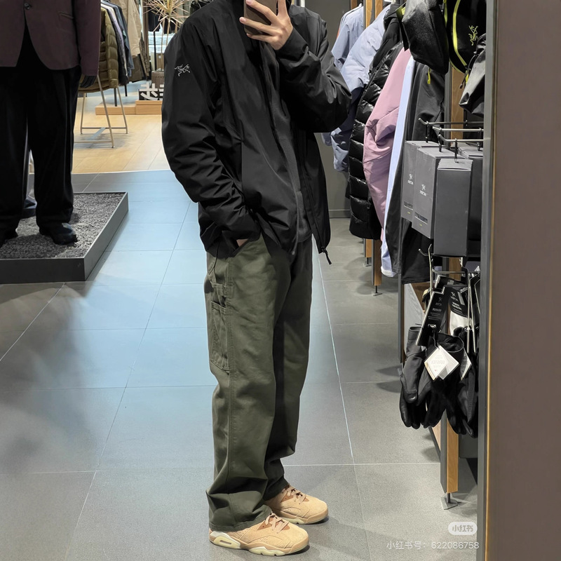 High-Quality Car B324 Casual Pants Straight-Leg Cargo Pants Pure Cotton Flared Commuter Trousers Bella Same Style Loose Fit