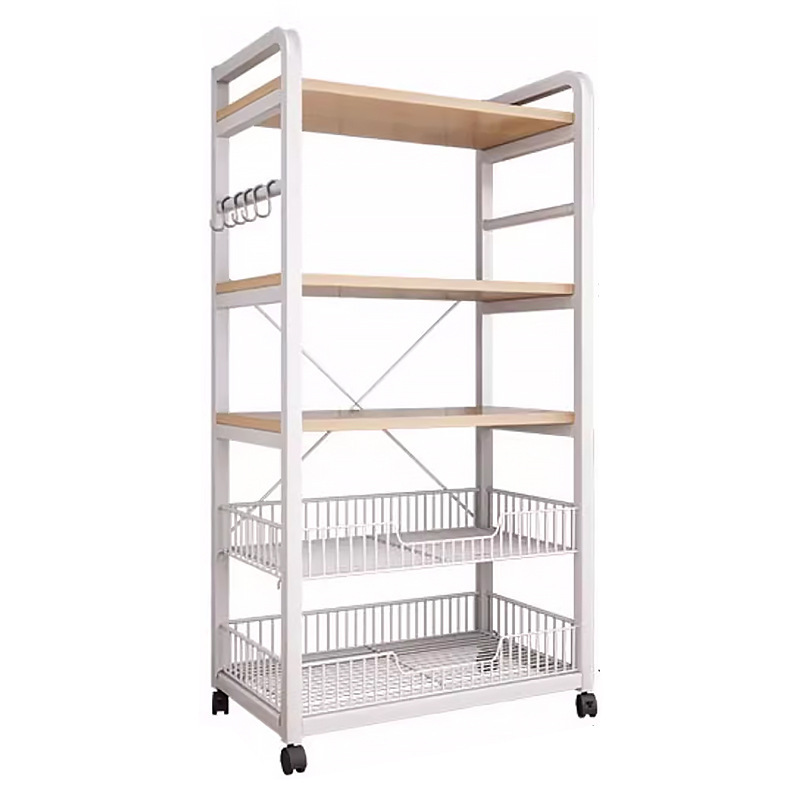 Estante para balcón doméstico Estante de almacenamiento de varias capas Estante de cocina contra la pared Estante de una pieza Estante para artículos diversos Estante de almacenamiento simple