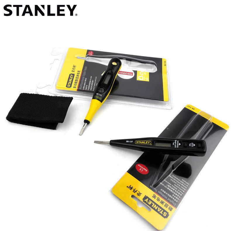 STANLEY/史丹利66-133-23/66-137-23测电螺丝刀12-220V数显测电笔