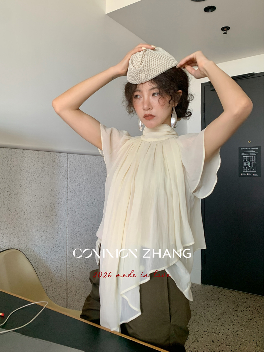 Youji CZ ZHANG Guangzhou Thirteen Lines Summer Tencel French Retro…