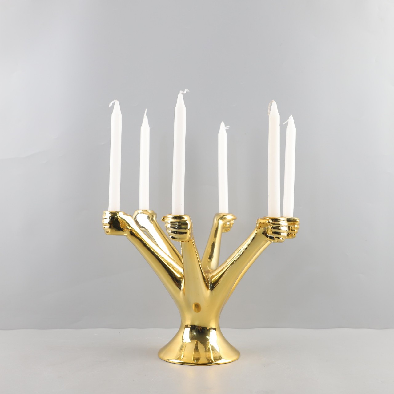 Nordic creative art resin wrist shape candlestick decorative…