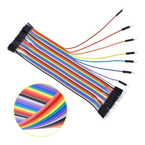 40P DuPont cable color cable female to female male to female male to male 2.54mm 10/20/30CM