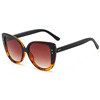 Capacious sunglasses, decorations, glasses, 2023 collection, cat's eye, European style, wholesale