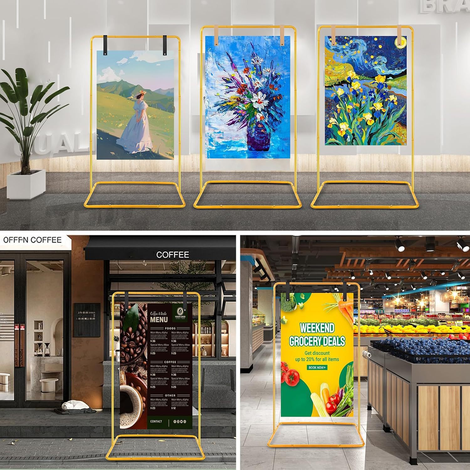 Soporte de arco de bienvenida de boda de metal Soporte de exhibición de logotipo de boda ajustable cuadrado Soporte de fondo de accesorios de boda